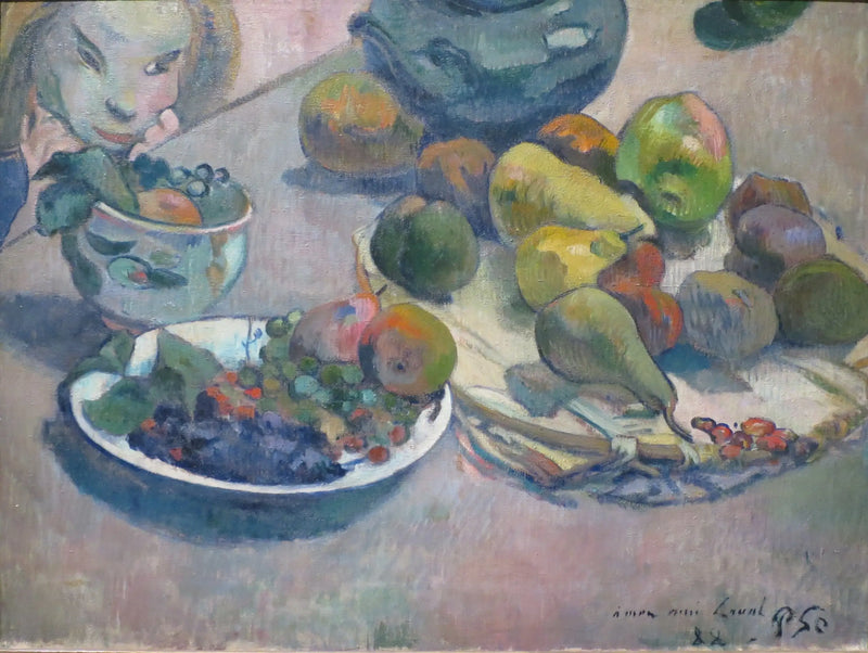 Stilleben med frukter (dedikerad till Laval) - Paul Gauguin