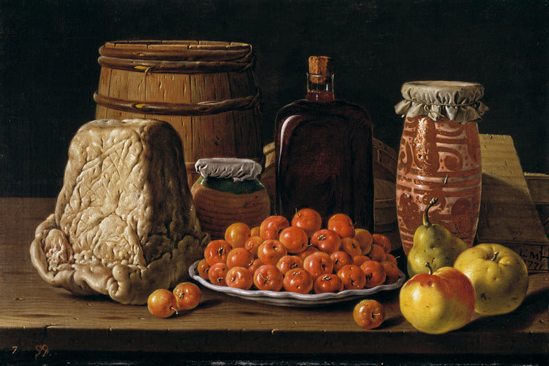 Nature morte aux fruits et fromage - Luis Eugenio Meléndez