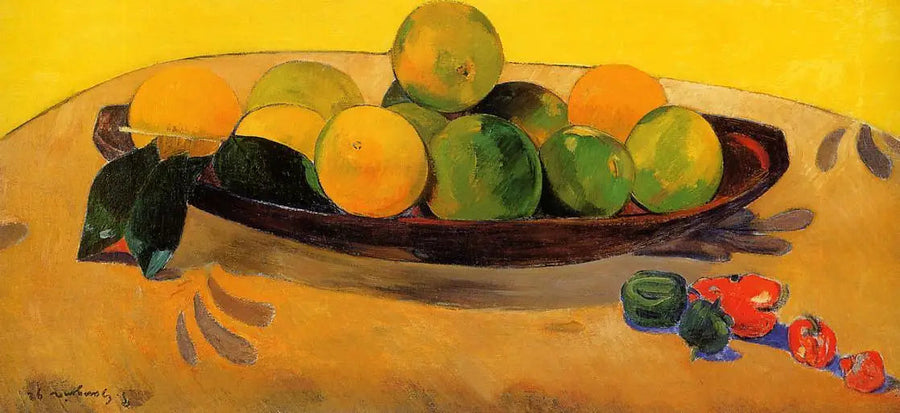 Stilleben med frukter och chili - Paul Gauguin