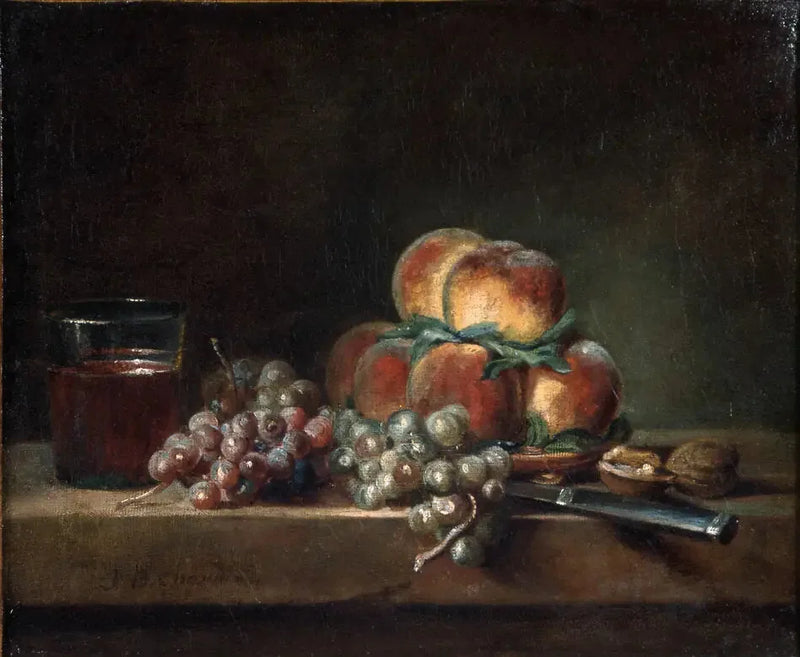 Död natur med frukter - Jean Simeón Chardin