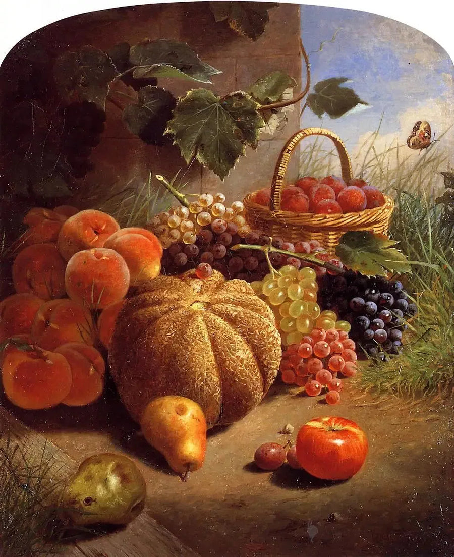 Stillleben med frukt - William Merritt Chase