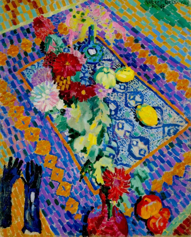 Stilleben med handskar - Robert Delaunay