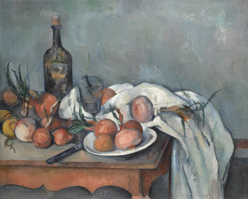 Stillleben med lökar - Paul Cézanne