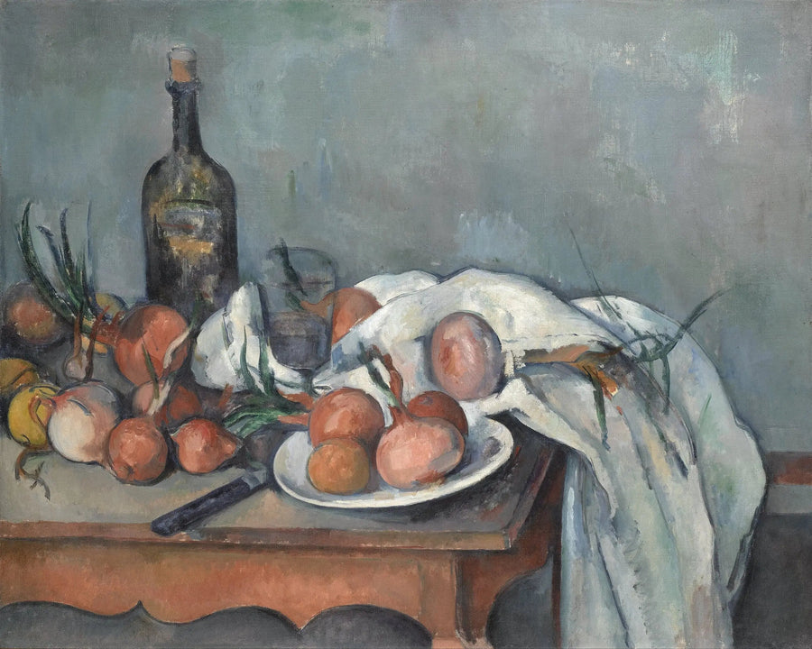 Stillleben med lökar - Paul Cézanne