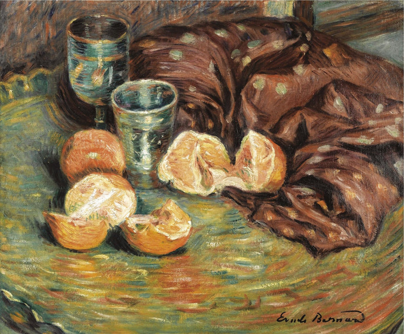 Dödsstilleben med apelsiner - Émile Bernard