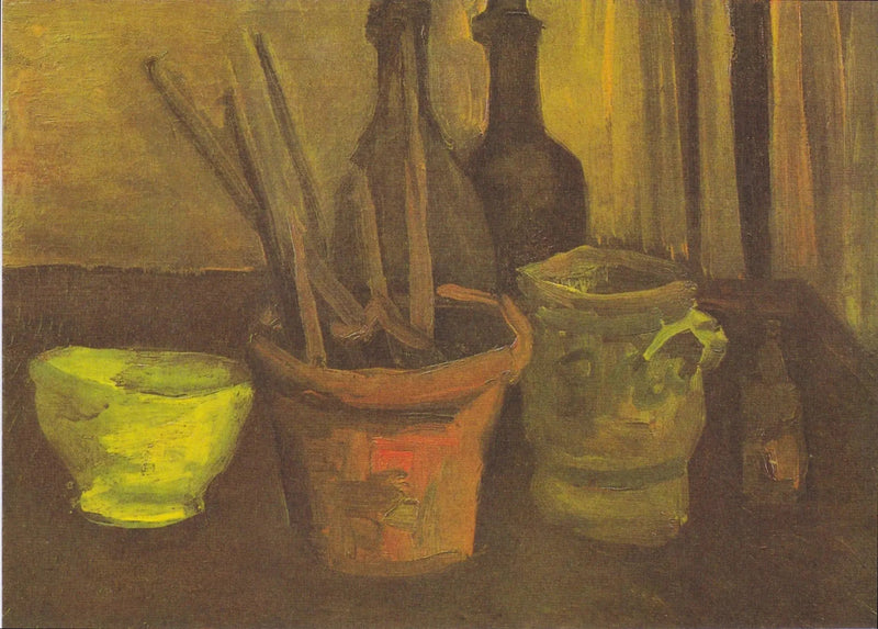 Stilleben med penslar i en kruka - Vincent van Gogh