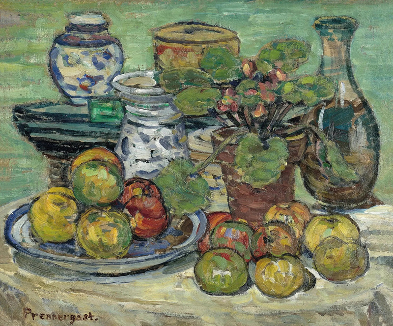 Död natur med äpplen - Maurice Prendergast