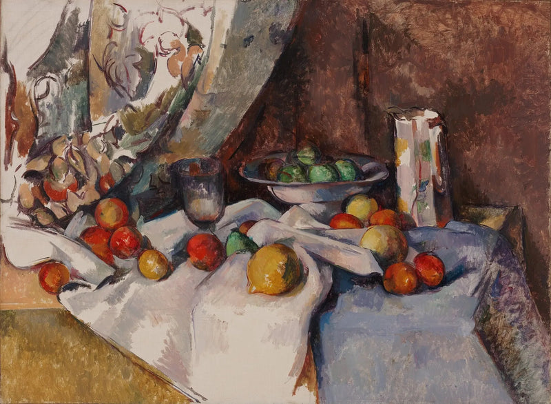 Stilleben med äpplen - Paul Cézanne