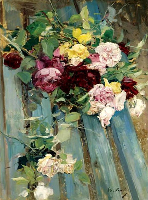 Dödsstilleben med rosor - Giovanni Boldini