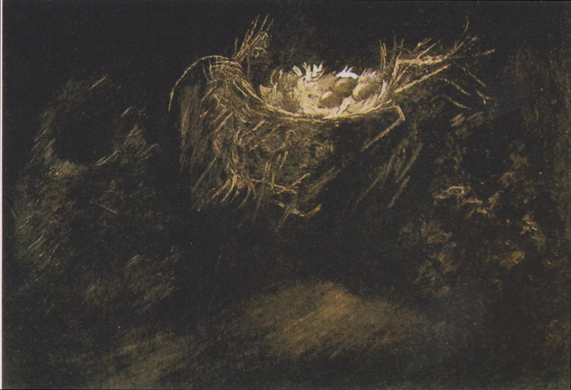 Stilleben med tre fågelbon - Vincent van Gogh