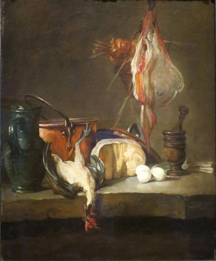 Stillleben med fåglar - Jean Siméon Chardin