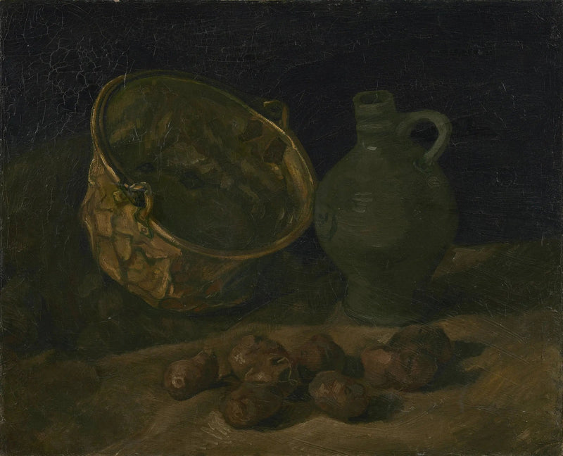 Stilleben med kittel och mässingskanna - Vincent van Gogh