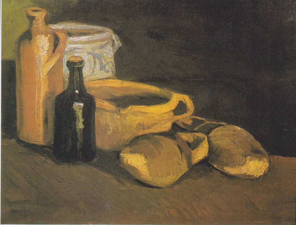 Reproduction du tableau « Nature morte avec cruche - Vincent van Gogh » par Alpha Reproduction en peinture à l’huile