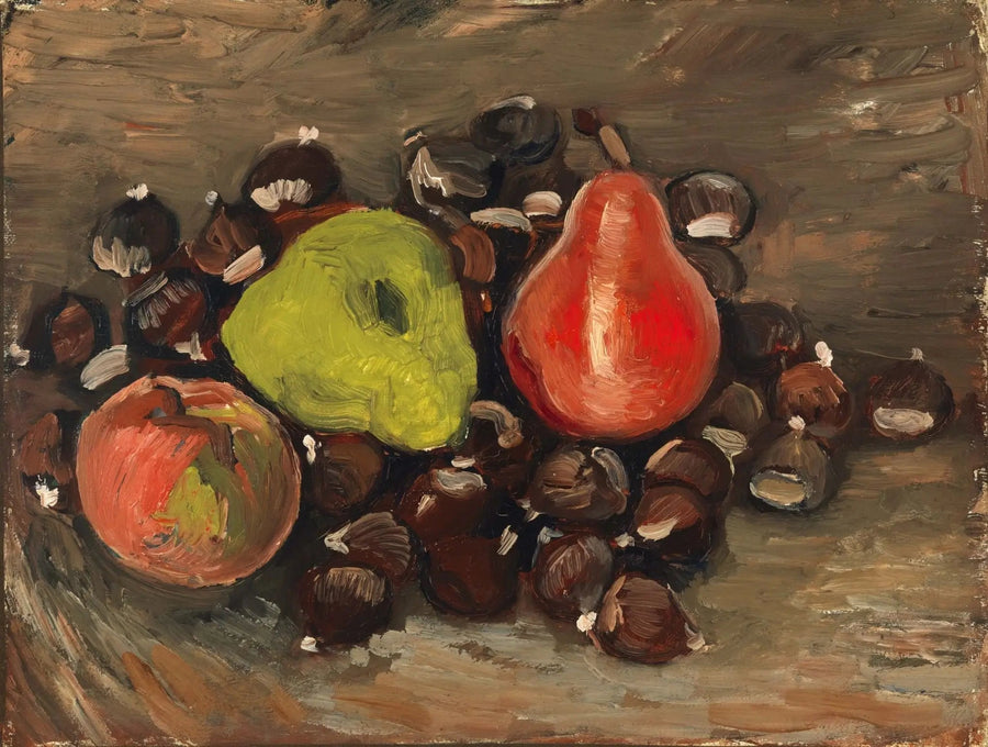 Stilleben med frukt och kastanjer - Vincent van Gogh