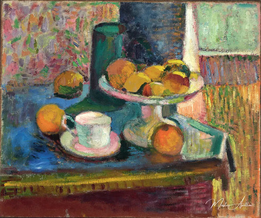 Nature morte avec pommes et oranges en compote - Matisse - Reproductions de tableaux et peintures haut de gamme