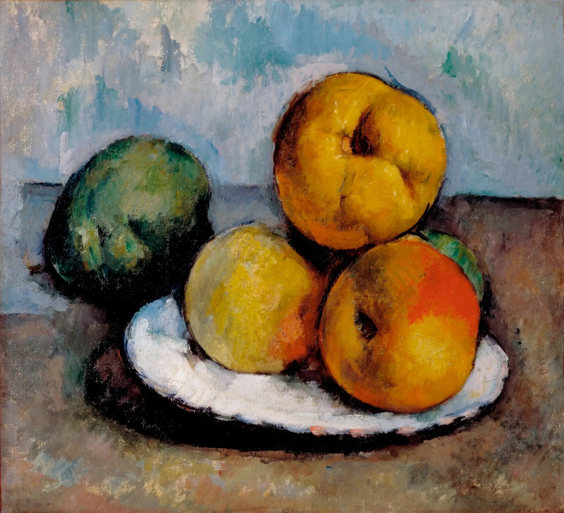 Stilleben med äpplen - Paul Cézanne