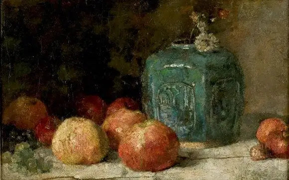Stilleben med ingefärskrus och äpplen - Vincent van Gogh