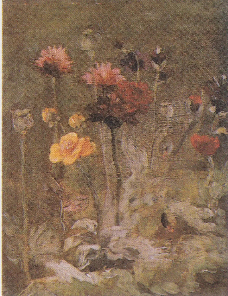 Stilleben med scabiosa och ranunkel - Vincent van Gogh