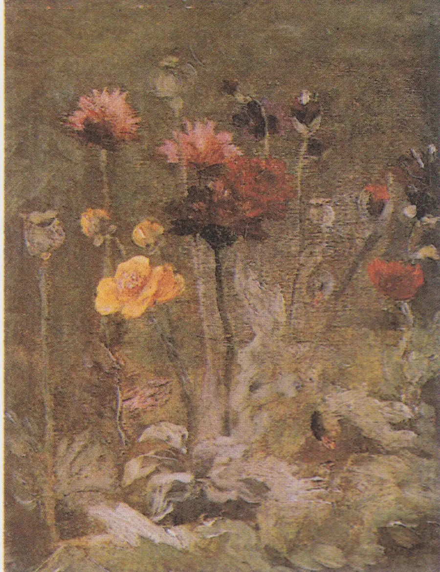Stilleben med scabiosa och ranunkel - Vincent van Gogh