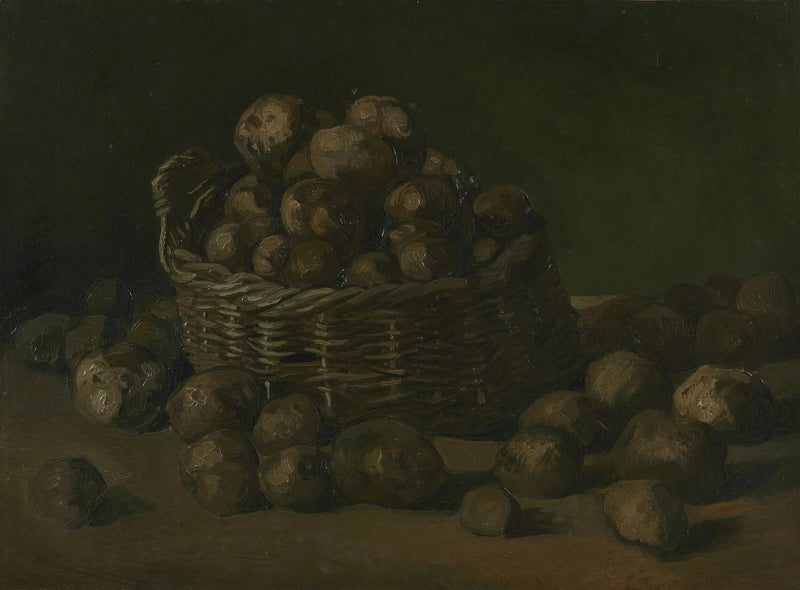 Stilleben med en korg potatis - Vincent van Gogh