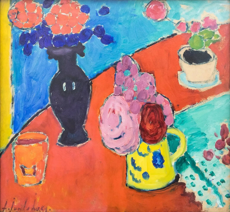 Död natur med vas och kruka - Alexej von Jawlensky