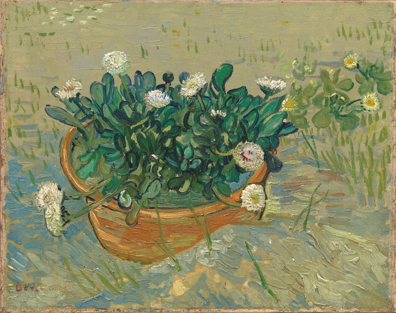 Stilleben: skål med prästkragar - Vincent van Gogh