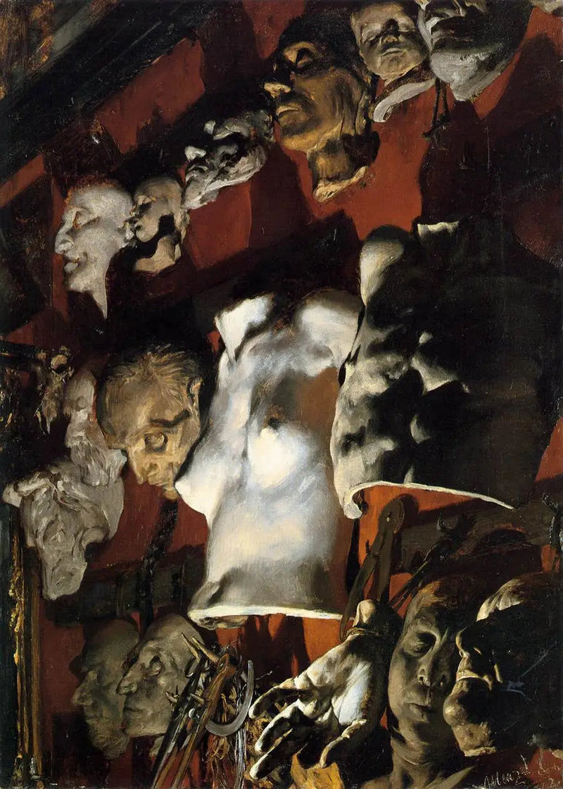 ateljé stilleben - Adolph von Menzel