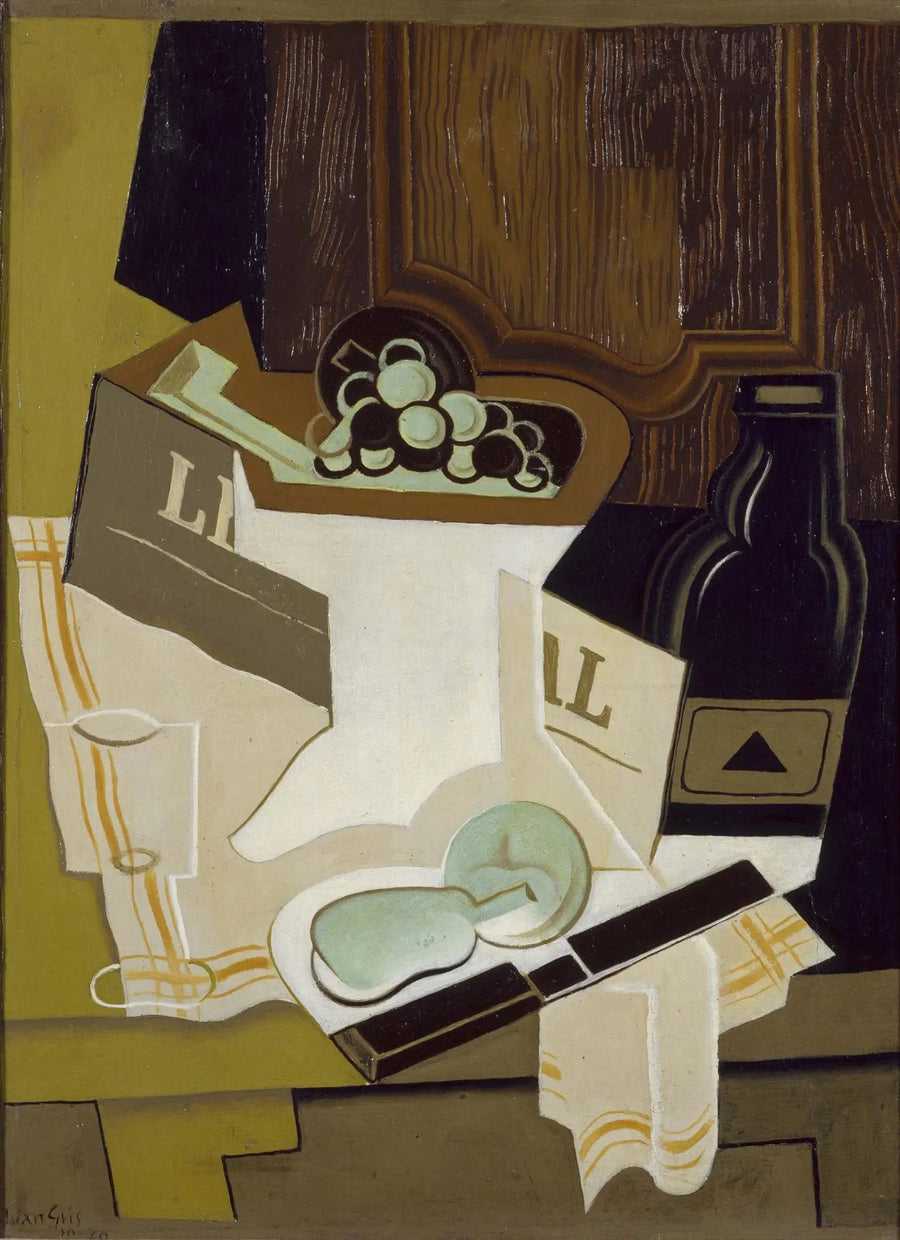 Död natur framför skåpet - Juan Gris