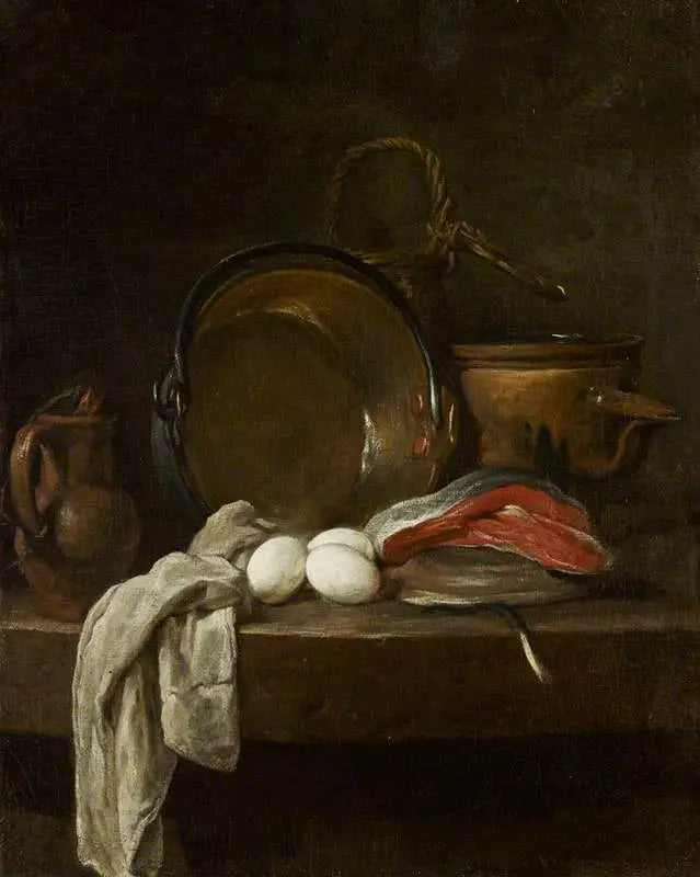 Still Life: Köksbordet - Jean Simeón Chardin