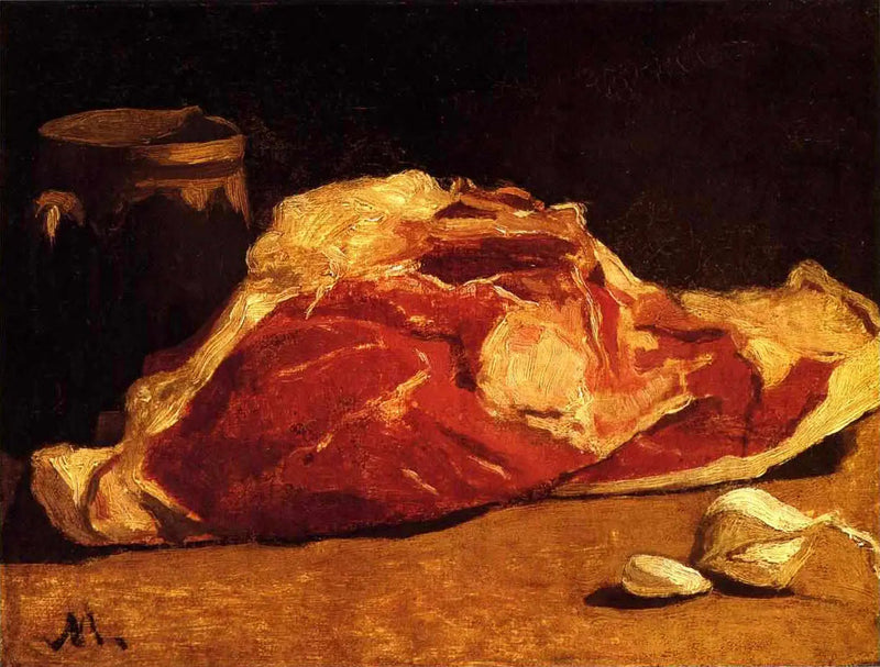 Nature Morte, köttkvarteret - Claude Monet