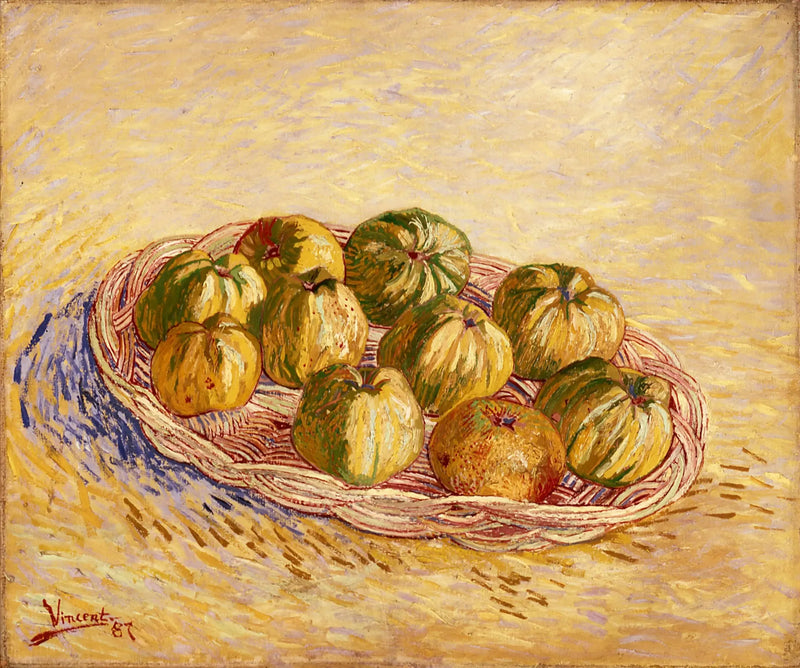 Stilleben, korg med äpplen - Vincent van Gogh