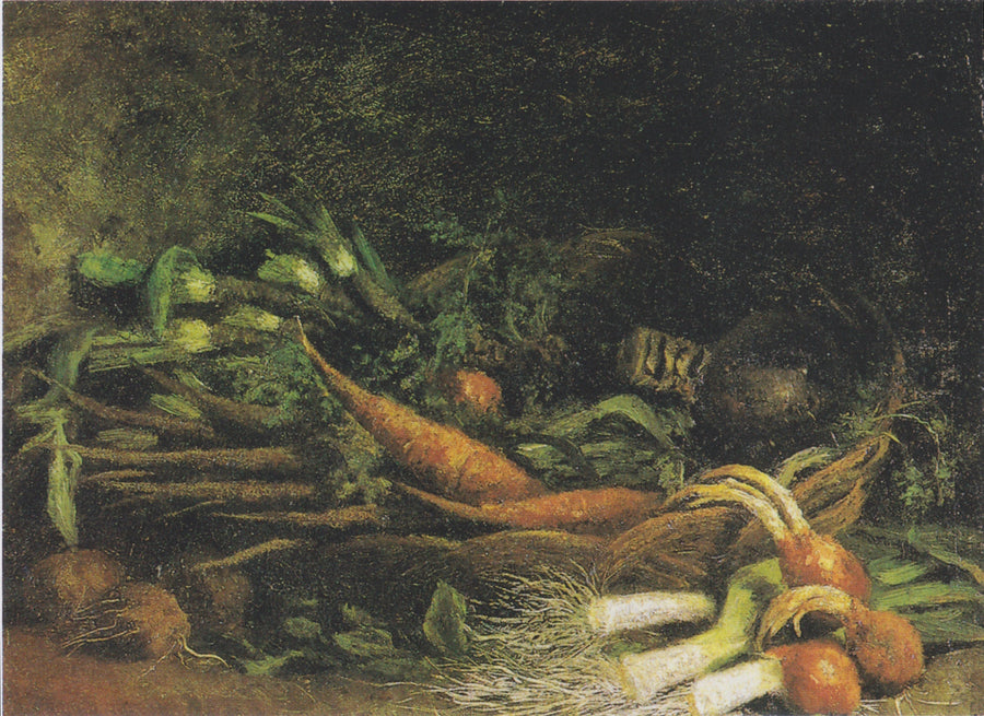 Stilleben med en korg grönsaker - Vincent van Gogh