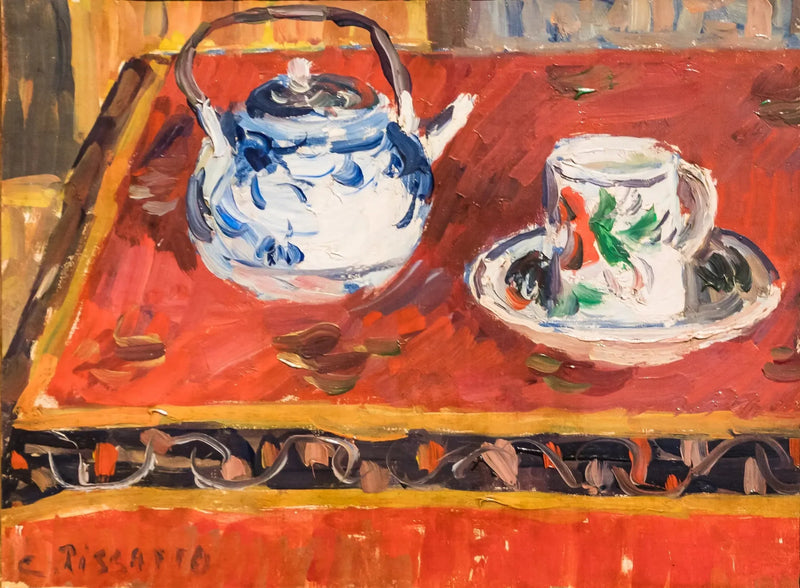 Stilleben, kopp och tekanna - Camille Pissarro