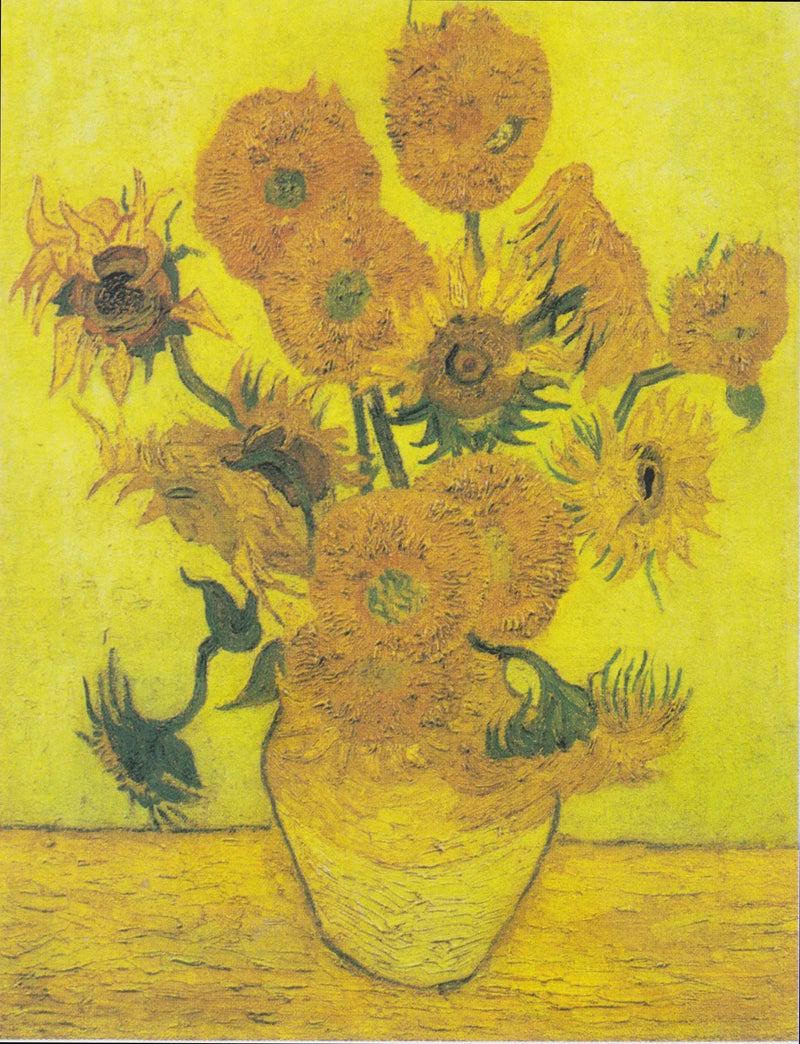 Stilleben: Vas med femton solrosor - Vincent van Gogh