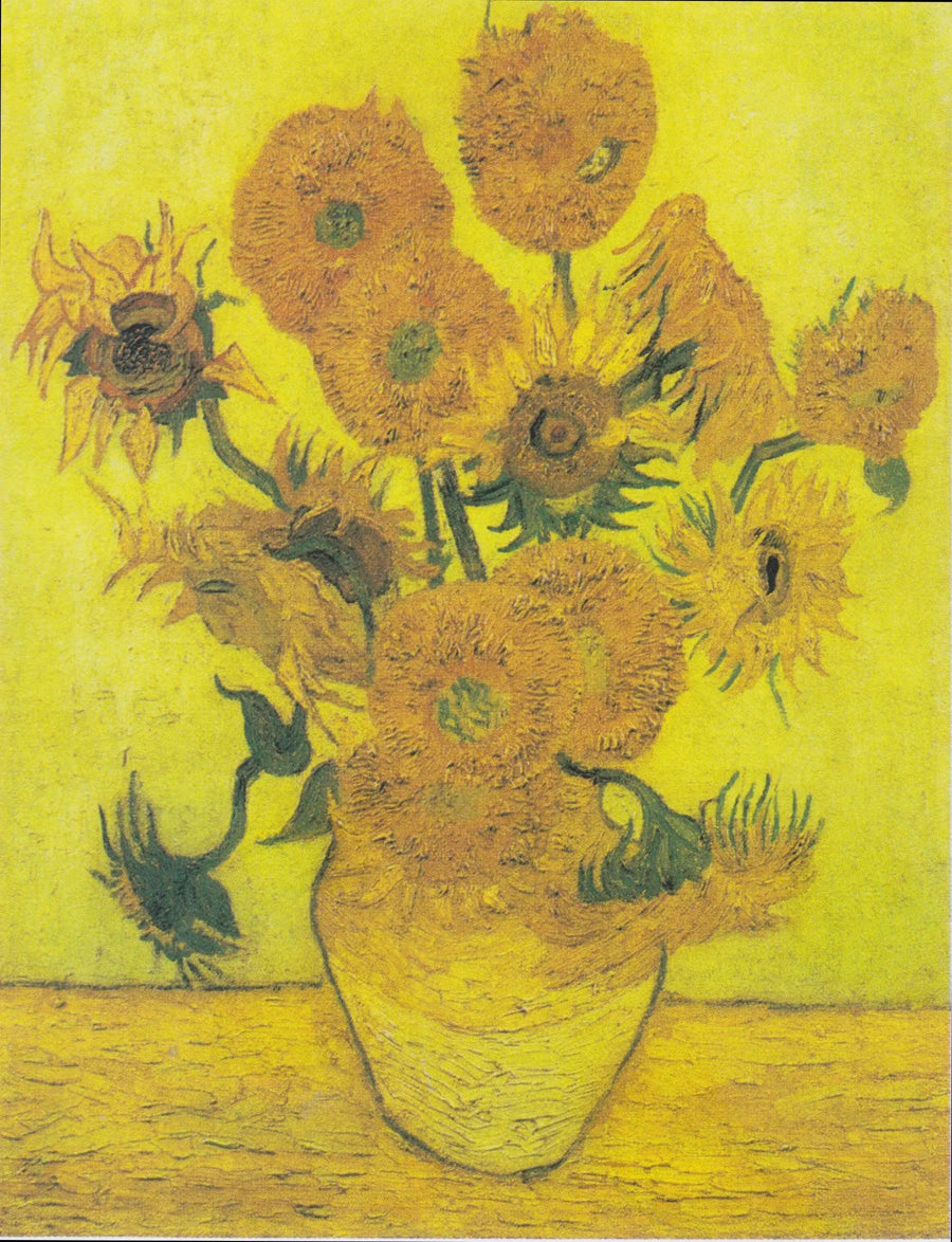 Stilleben: Vas med femton solrosor - Vincent van Gogh