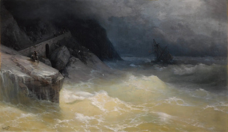 Färjeolycka utanför Svarta havskusten - Ivan Aivazovskij