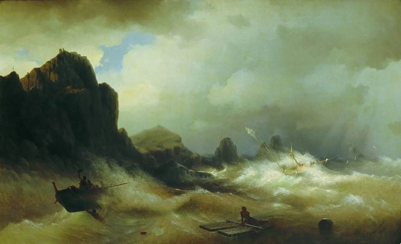 Nödsjunkning - Ivan Aivazovskij
