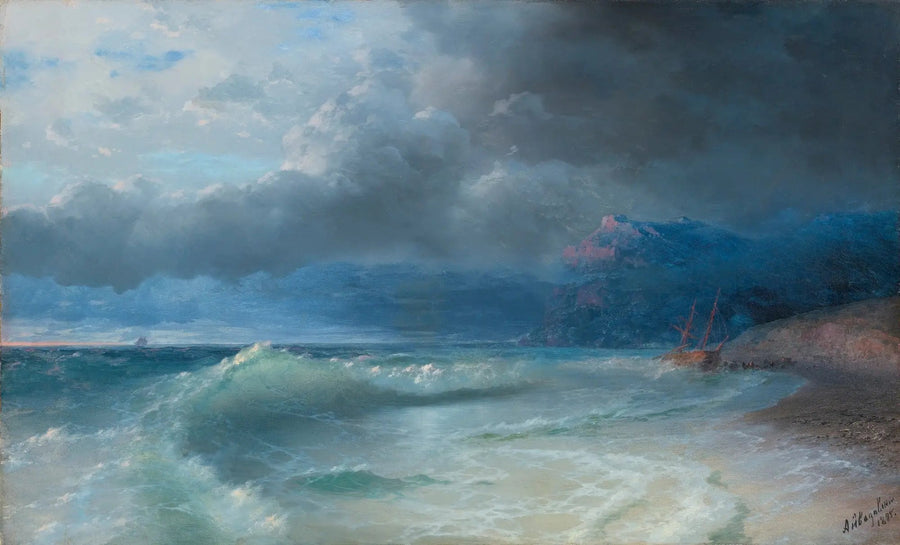 Skeppsbrott en stormig morgon - Ivan Aïvazovski
