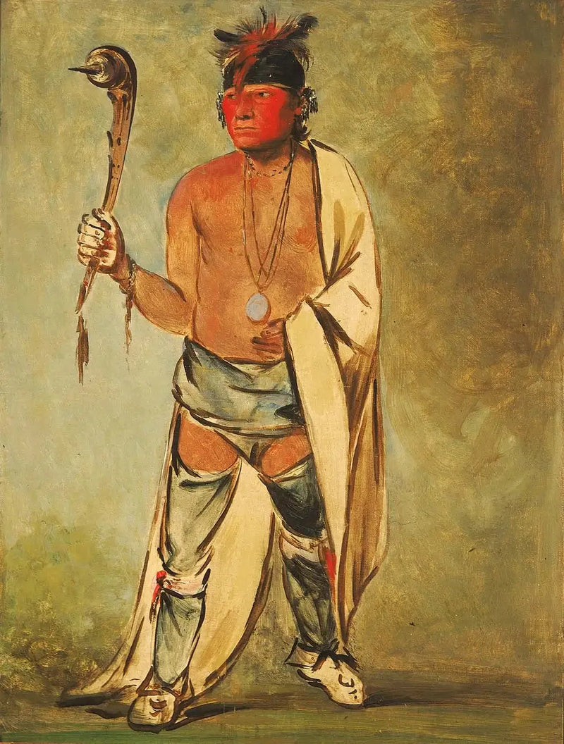 Naugh-háigh-hee-kaw, Den som fuktar trä - George Catlin