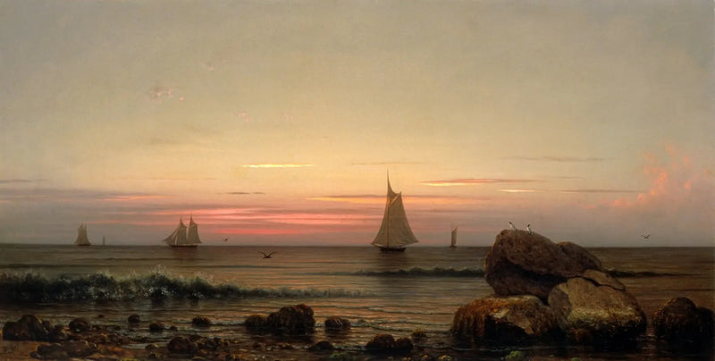 Segla längs kusten - Martin Johnson Heade