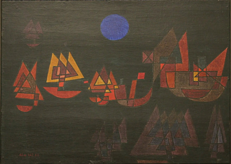 Skepp i mörkret - Paul Klee