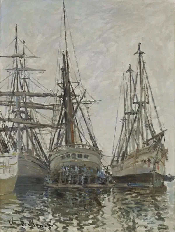 Skepp under reparation - Claude Monet