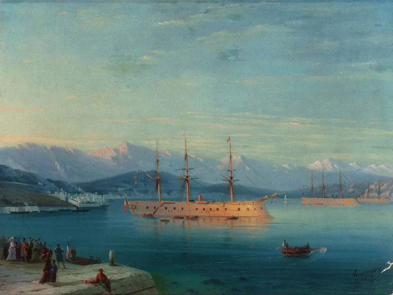 Franska fartyg avgår från Svarta havet - Ivan Aivazovskij