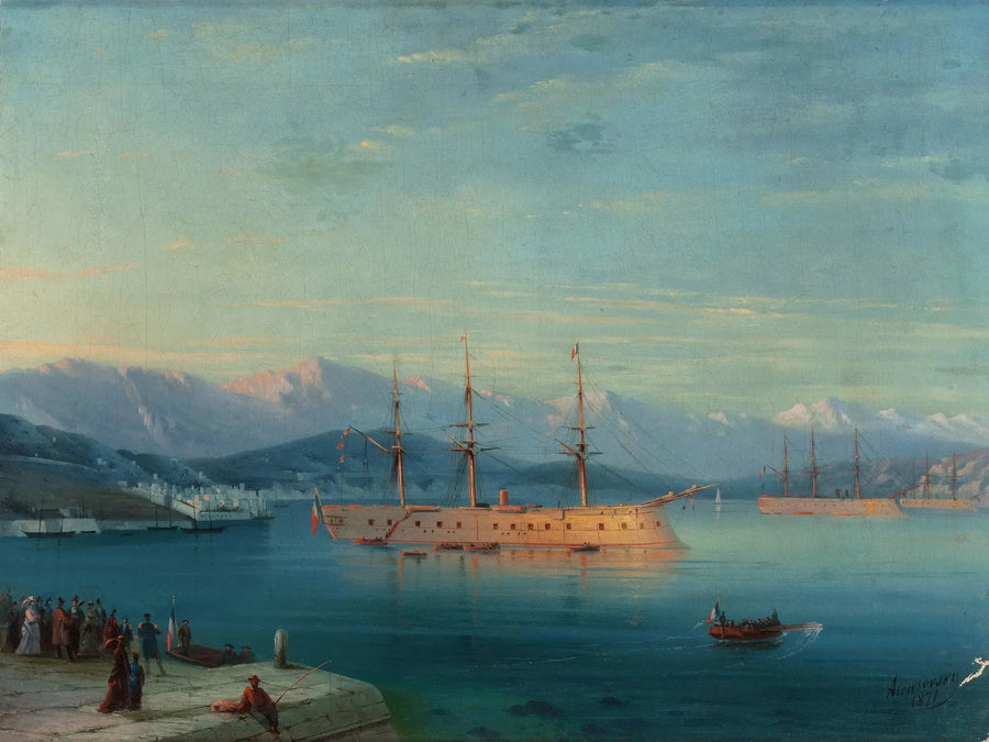 Franska fartyg avgår från Svarta havet - Ivan Aivazovskij