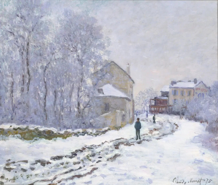Snö i Argenteuil - Claude Monet