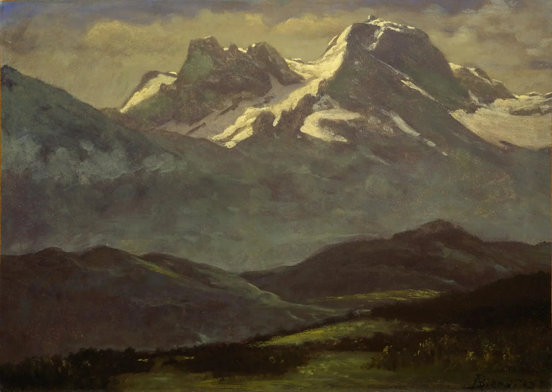 Sommarny på topparna - Albert Bierstadt