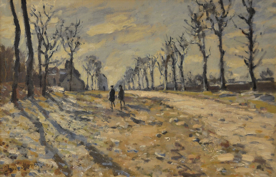 Snö vid solnedgången W145 - Claude Monet