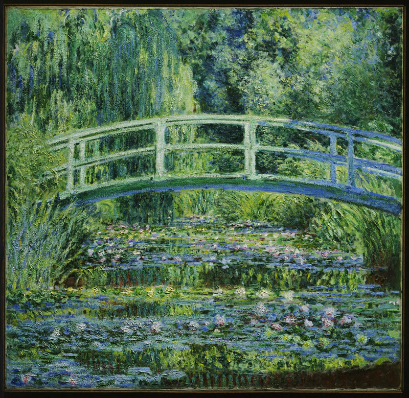 Näckrosor och Japansk bro - Claude Monet