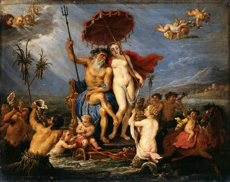 Neptun och Amfitrite - David Teniers den yngre