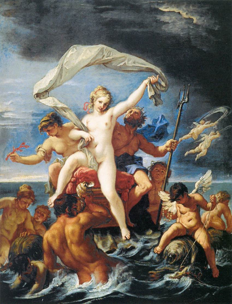 Neptun och Amphitrite - Sebastiano Ricci